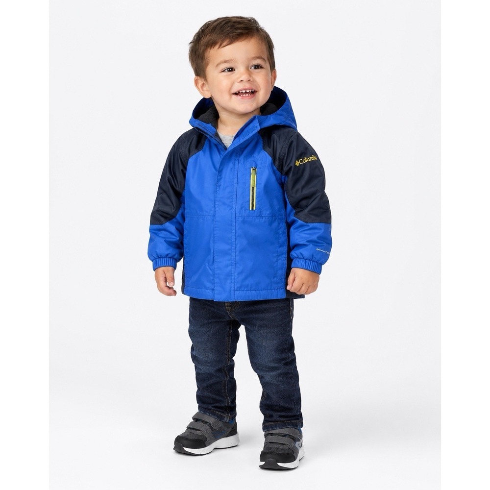 Vintage Columbia Toddler Sz 2t Hooded Zip-Up Coat Waterproof Outerwear Winter